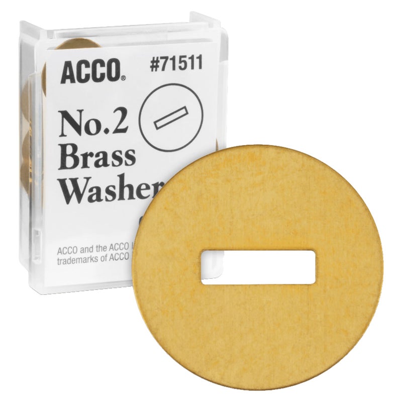 ACCO Brands ACCO Brass Washers  15/32""  Box of 100 (71511) - Image 2